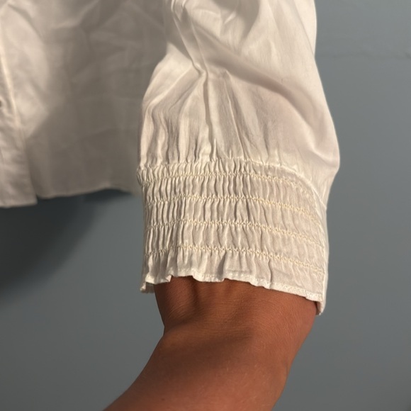 White Ruffled Blouse - Picture 5 of 6